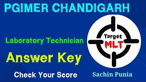 Answer Key PGI Chandigarh Lab technician exam #labtechnicians #answerkey #2023 #mlt #sachin_punia