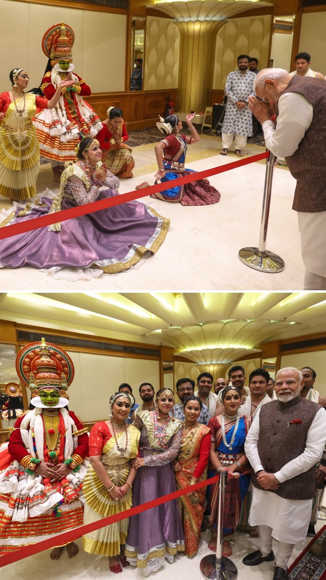 PM Modi receives a warm welcome from Indian community in Kuwait | #shorts