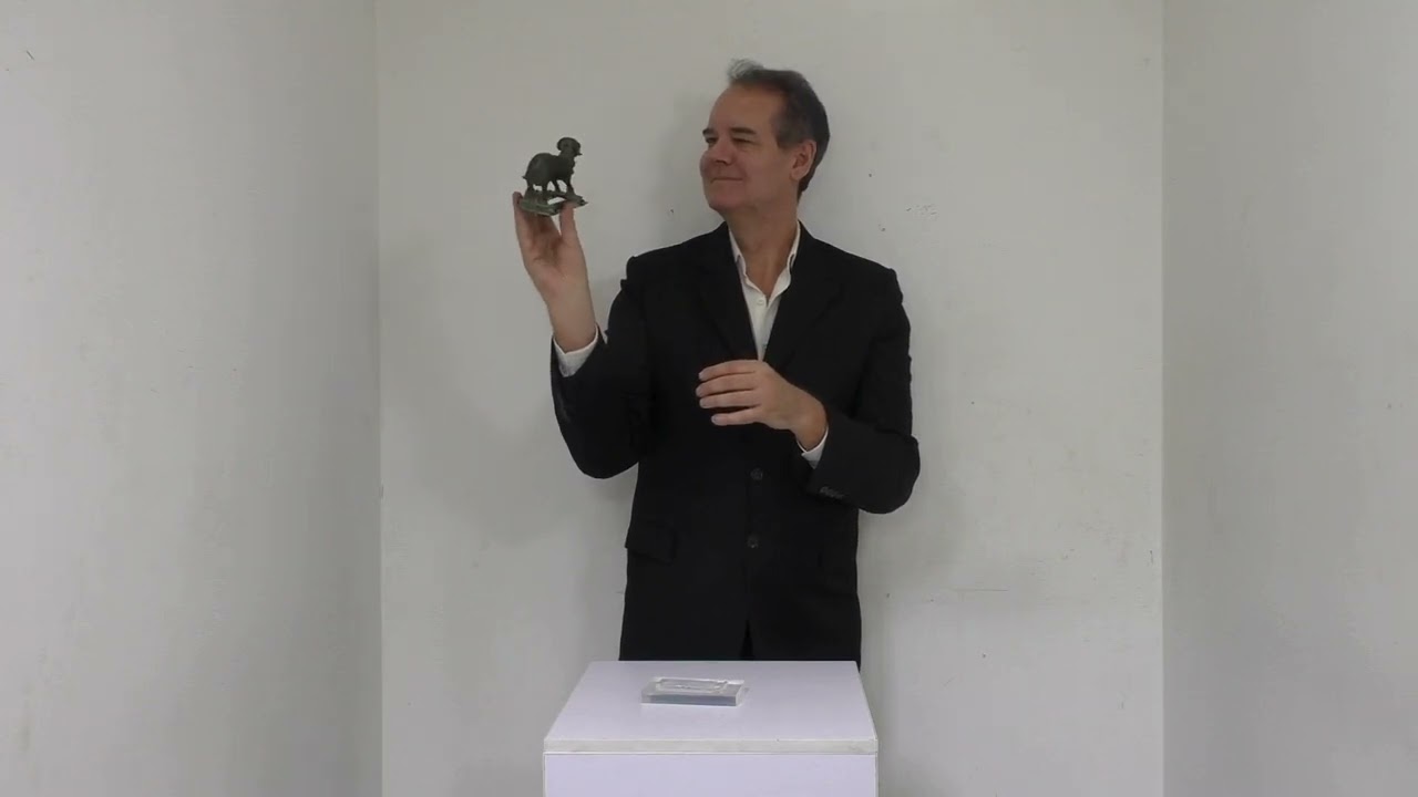 9574 East Java Majapahit Bronze Ram