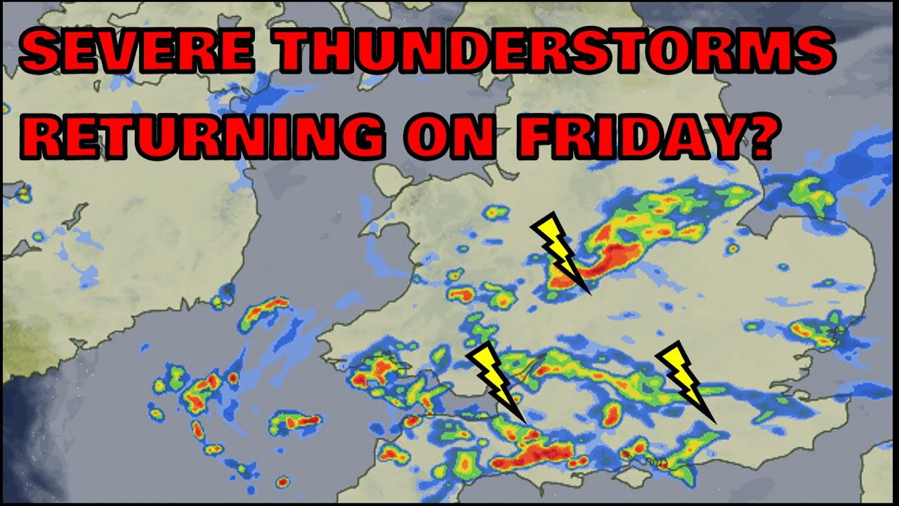 Severe Thunderstorms Returning on Friday? 28th August 2023 - YouTube