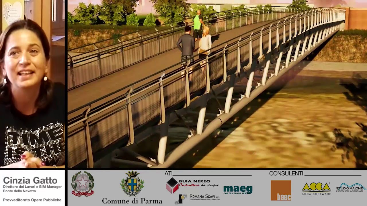 Video progetto del Ponte della navetta di Parma