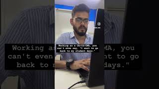 Working as a CA/CS/CMA. CS Aditya Singh