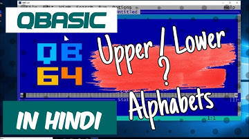 QBasic Program To  Check It Is In Lower or Upper Alphabate,Digit Or Special Character
