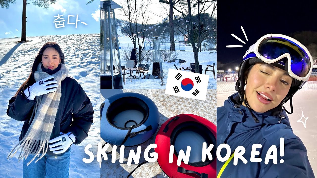 [VLOG] ESQUIANDO EN COREA DEL SÚR I Viendo la nieve POR PRIMERA VEZ I PyeongChang (Eng sub)
