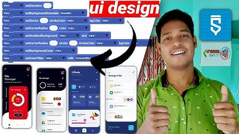 ui design custom blocks how to use in sketchware #AndroidAppdeveloper #sketchware #Aauraparti
