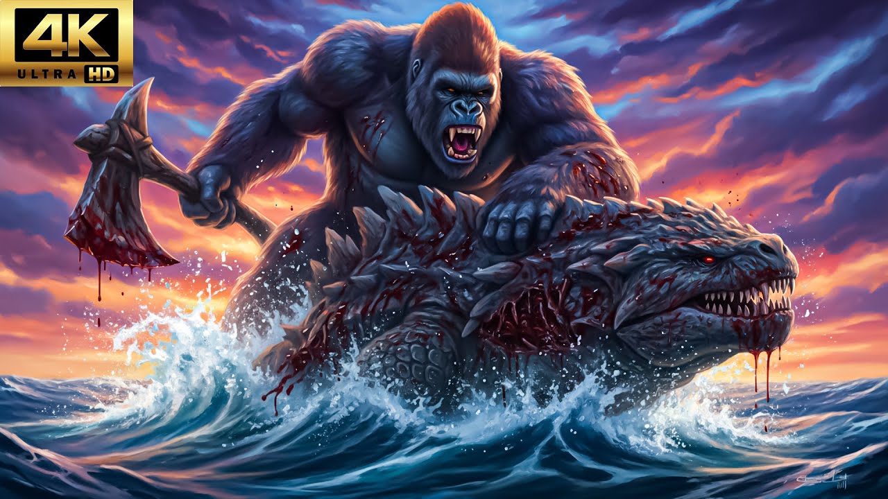This Fight Was Never Meant to Happen… Gorilla vs Sea Monster – Blood Everywhere!