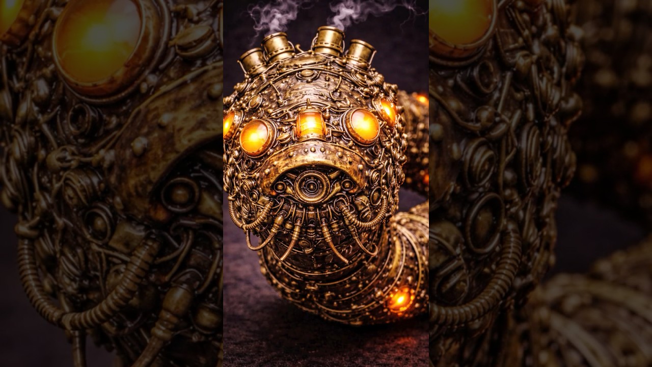 What If Steampunk Insects Existed?😮🔥🤖 - Centipede, Mosquito, Hercules Beetle, Earthworm