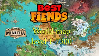 Best fiends world map. Level 1-7300.