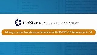 Lease Accounting Software Demo: Adding an Amortization Schedule for IASB IFRS 16 Requirements