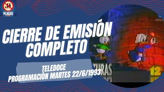 Cierre De Emisión Completo De Teledoce Incluye Programación, Insucional Y Salida De Aire