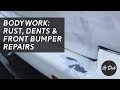 Bodywork: Rust, dents &amp; front bumper repairs - Self built DIY VW T5 camper conversion