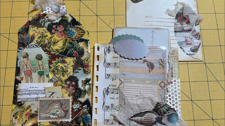 Scrappy square embellishments! I used an Envelope, wrapping paper and a photo album page! 