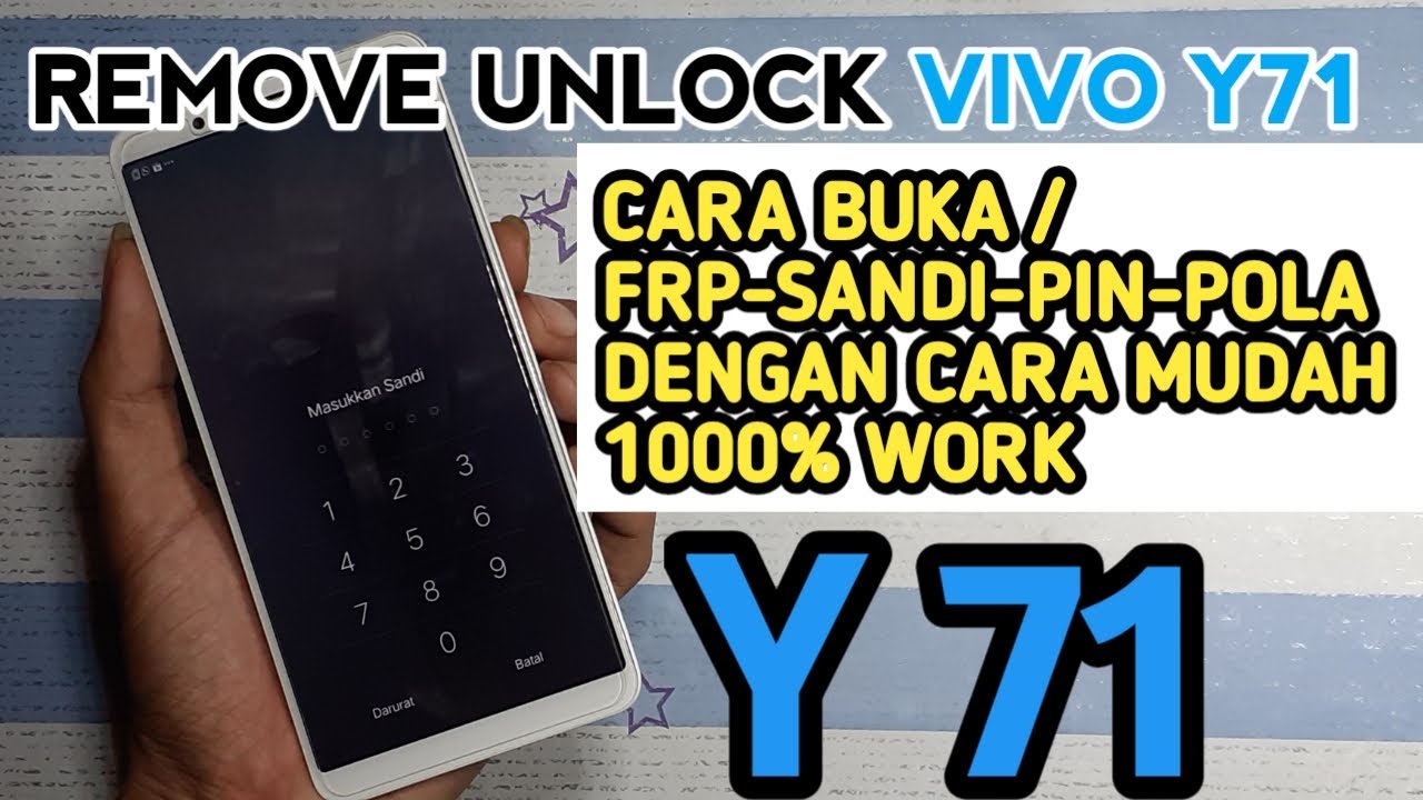 Cara Buka_Pola vivo y71 pin sandi_Termudah 100%work - YouTube