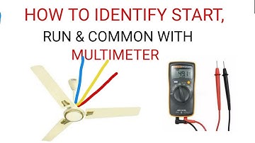 3 WIRE CEILING FAN COMMON, START, RUN TERMINAL IDENTIFY WITH MULTIMETER