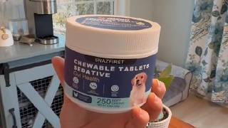 Calming Chews for Dogs Anxiety Relief, Dog Calming Chews   Anxiety and Stress Relief Treats with Mel