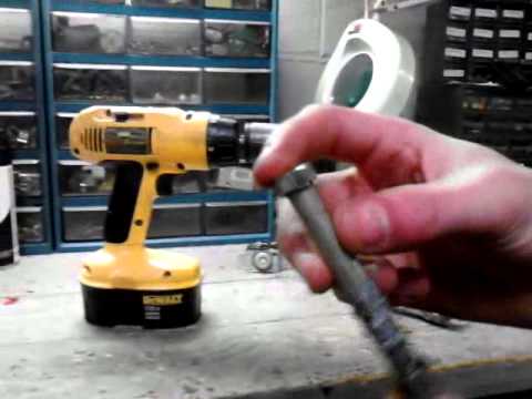 How to make a drill start for a small engine - YouTube