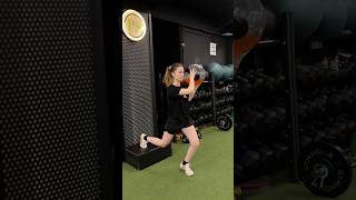 Stability/Static/Aqua Bag/Aqua Bag Split Squat and Heel Lift Position