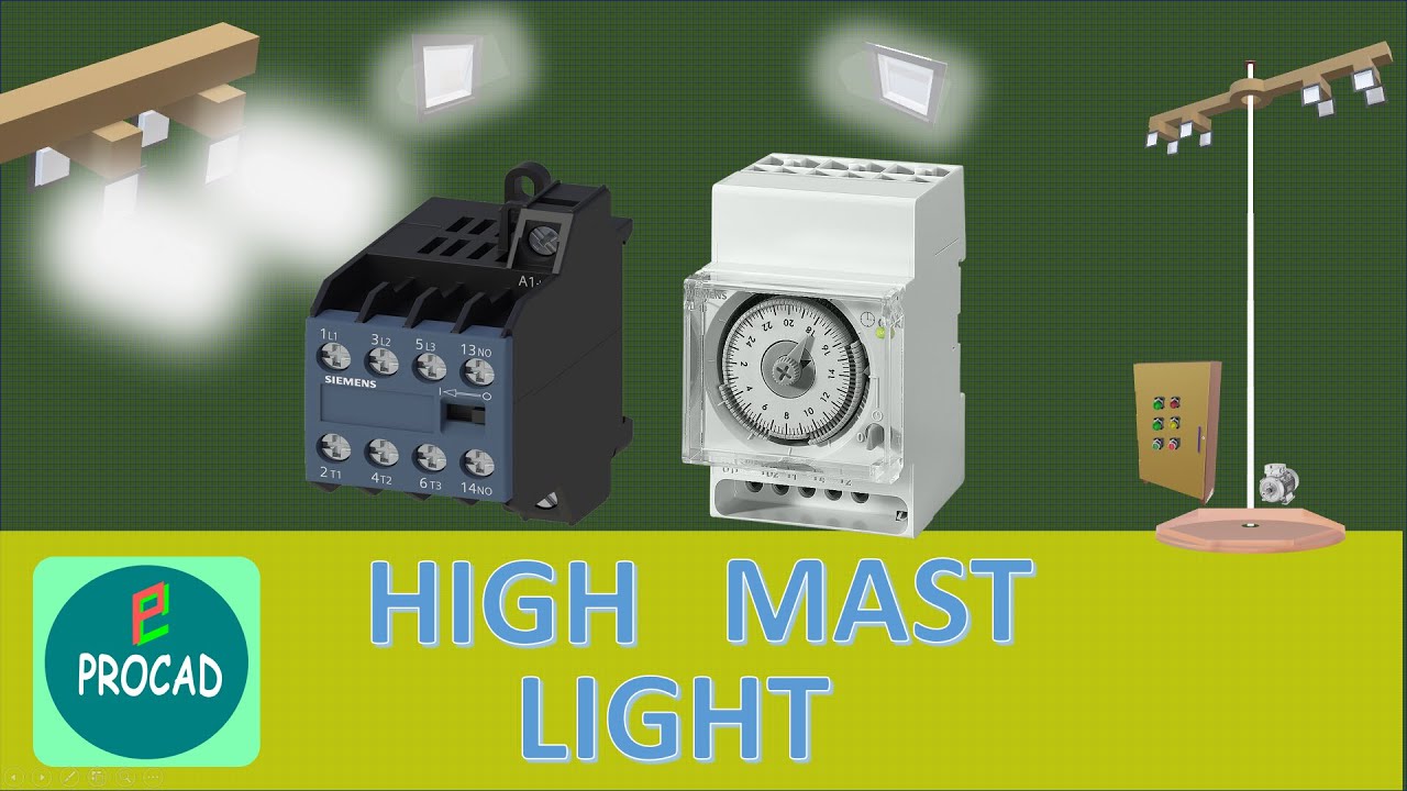 High Mast Pole Lights#procad #light #electric #viral - YouTube