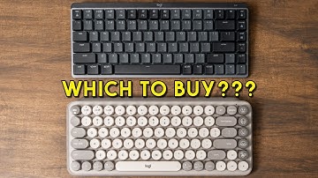 Logitech MX Mechanical Mini vs Logi Pop Keys