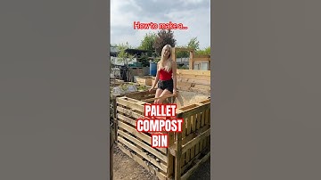 Easy DIY pallet compost bin #allotment #allotmentuk #gardeningtips
