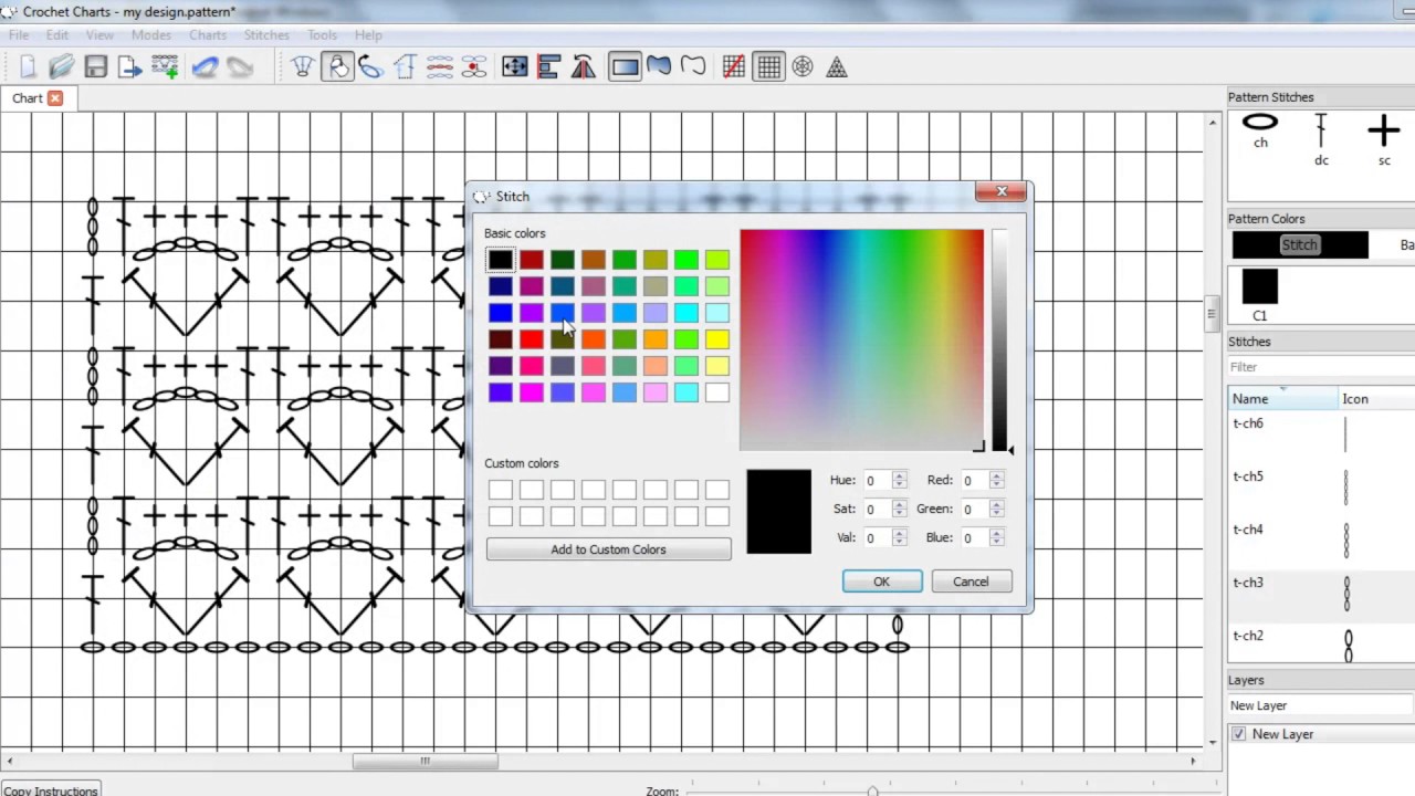 Free crochet word charts maker - graphpase