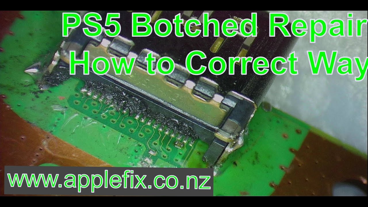 PS5 Failed HDMI Port Soldering, How to solder HDMI Port Correct Way