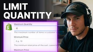 How to Add Maximum Order Quantity Limit Rule in Shopify (2026) | Products