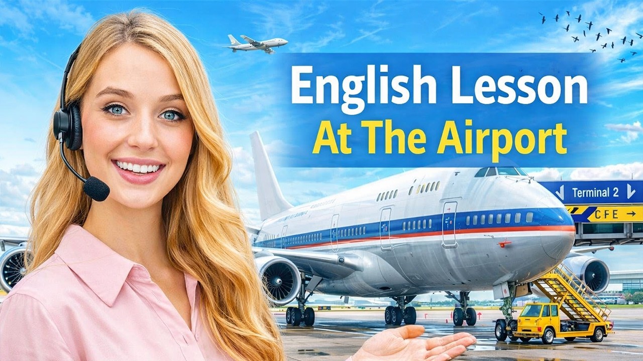English at the Airport: My Story | Easy way to Learn English | English Journey