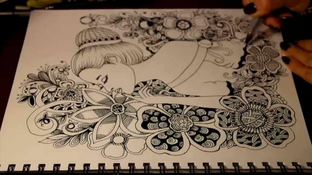 Flower And Face Doodles YouTube