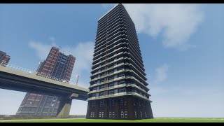 【Minecraft】６分でわかる！高層マンション作成講座【中級者向け】