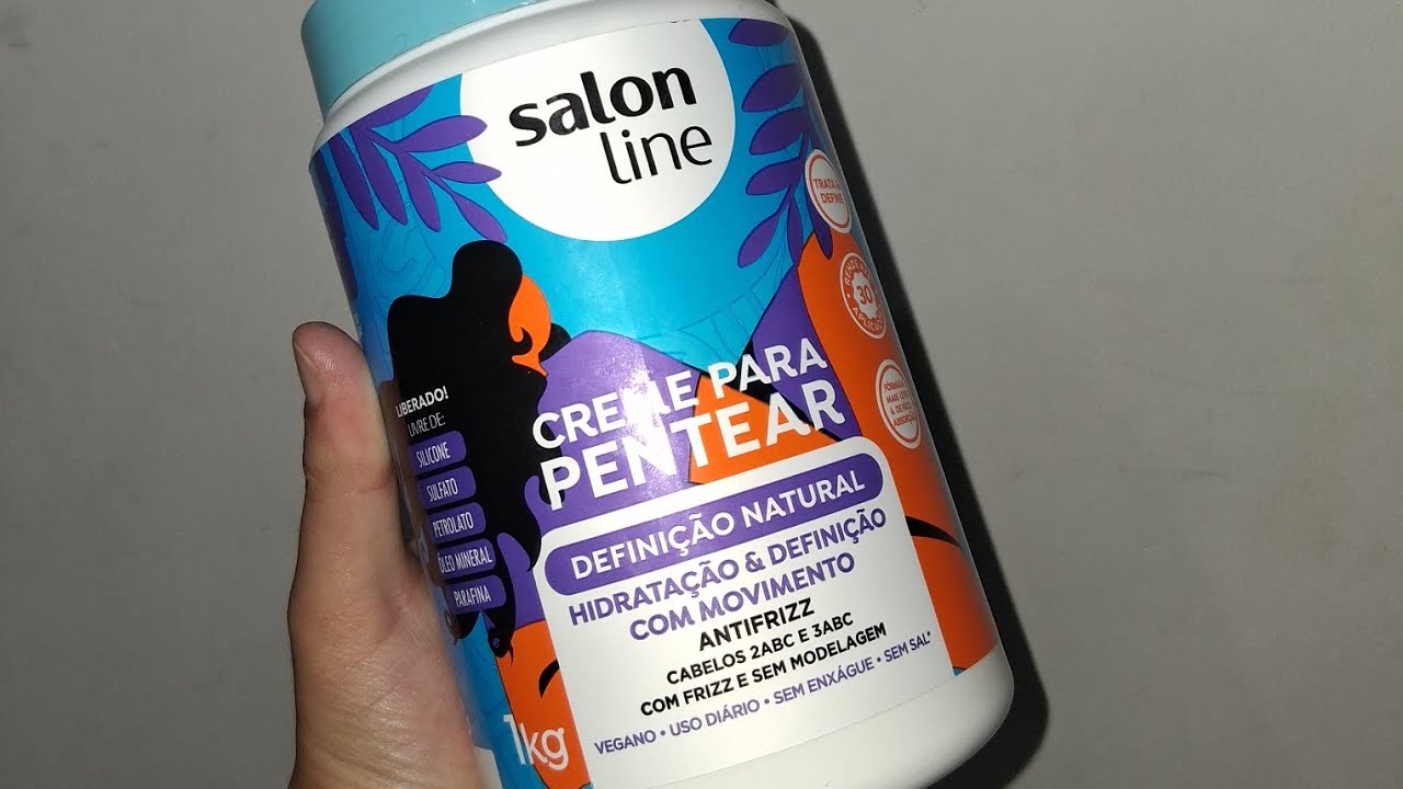 Testando o creme mais viralizado da Internet,  salon line 💙🩵 