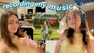 STUDIO VLOG &amp; how i record my music! (The Making of Puppy Love) | Singer-Songwriter Diaries