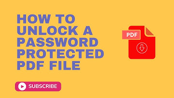 How To Unlock a Password Protected PDF File Without Password (Remove Password)
