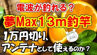 中華パワー炸裂　１３ｍの釣竿で電波が釣れるのか？真剣にレビュー。アマゾンパトロールの成果は？