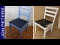 How to Refinish / Paint and Upholster old Chairs - DIY Upcycle Project