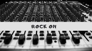 Rock on music track