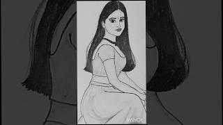 💖💝🩷 Beautiful Girl's Traditional Indian Pose Drawing || How to draw Poses #art #viralart