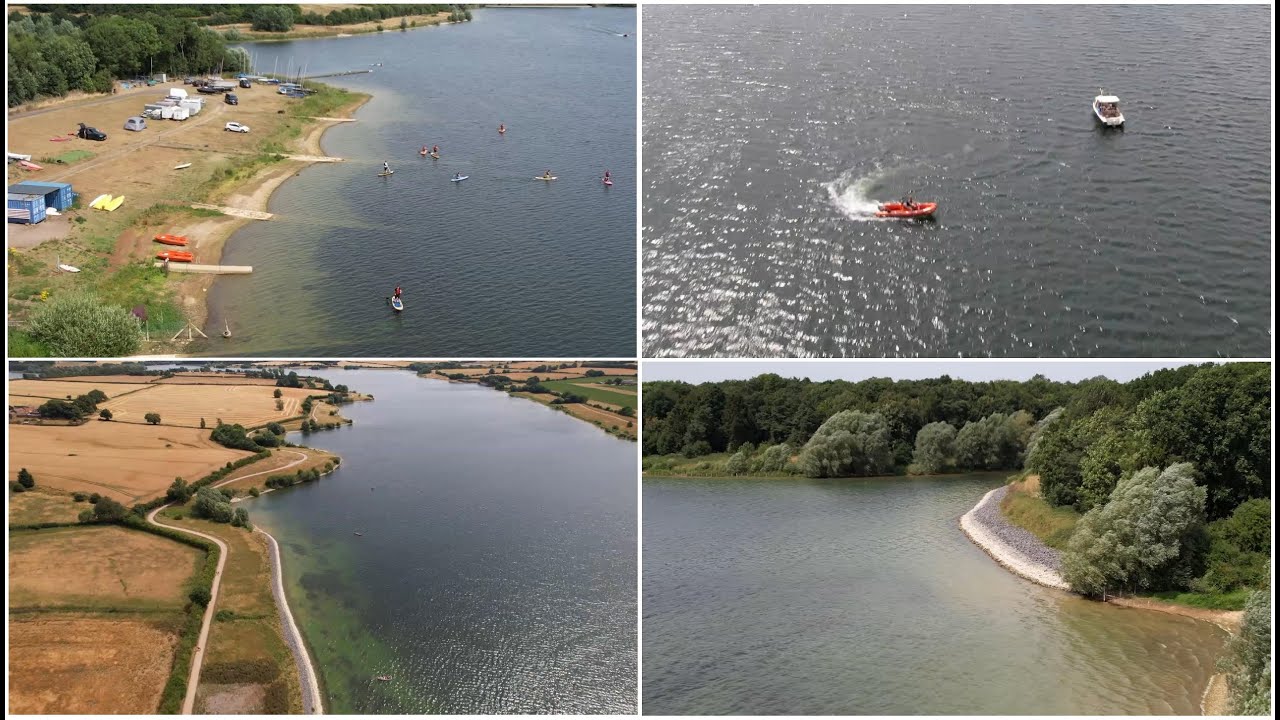 Pitsford Water Reservoir - Brixworth Country Park - DJI Drone - 4K - MAMD
