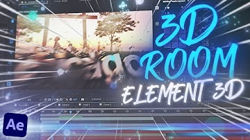 How to Make Realistic 3D Room Element 3D in After Effects | After Effects Tutorial