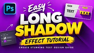 Photoshop Tutorial Mastering Long Shadow Text Design Effects Guide screenshot 4