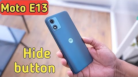 Moto E13 Back Button Setting Kaise Karen, How To Hide Back Button In Moto E13, Gesture Setting