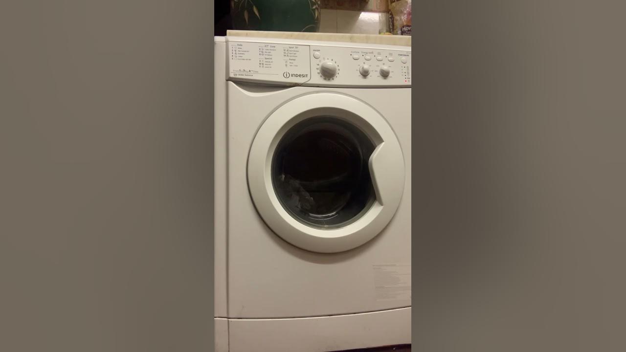 Washing machine indesit spin cycle fast YouTube
