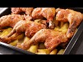 Pollo al Horno Asado con Patatas - Receta muy Fácil, Económica y Abundante