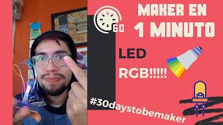 🔴 LED RGB en ARDUINO ▶ 10 DÍA (30daystobemaker) #shorts