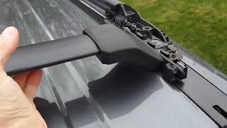 2010 Honda pilot installing cross bar roof rack