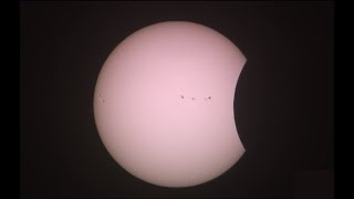 2017 Total Solar eclipse Path with Time it Occurred