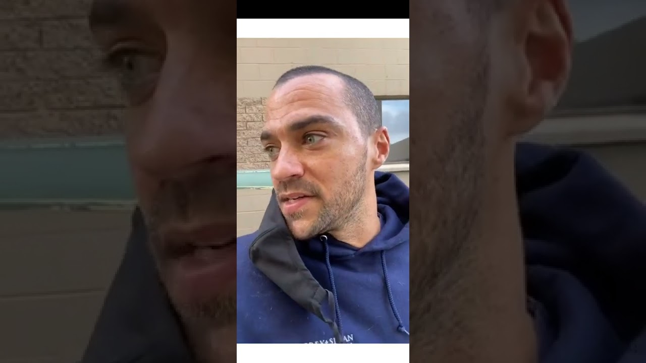 Jesse Williams Selfie in front of the camera
