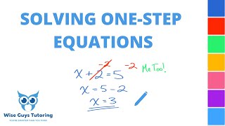 How to Solve One-Step Algebraic Equations