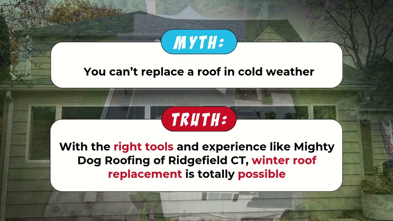Myth vs Fact: Winter Roof Replacement in Monroe CT 🐾 | Can It Be Done? 