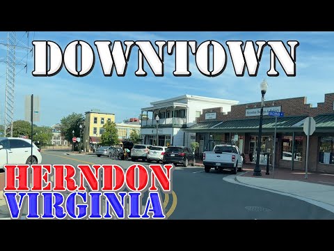 Herndon - Virginia - 4K Downtown Drive